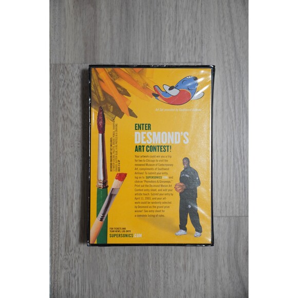 NEW Vintage Desmon Mason Art Set SuperSonics by Southwest Airlines - Picture 5 of 5